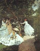 Claude Monet Women in the Garden Spain oil painting reproduction